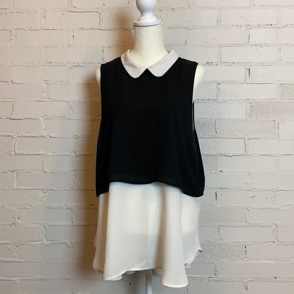 Elle Tops - Elle Two Tone Top